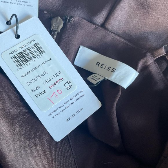 Reiss Womens Brown and Tan Jumpsuit - Picture 5 of 5
